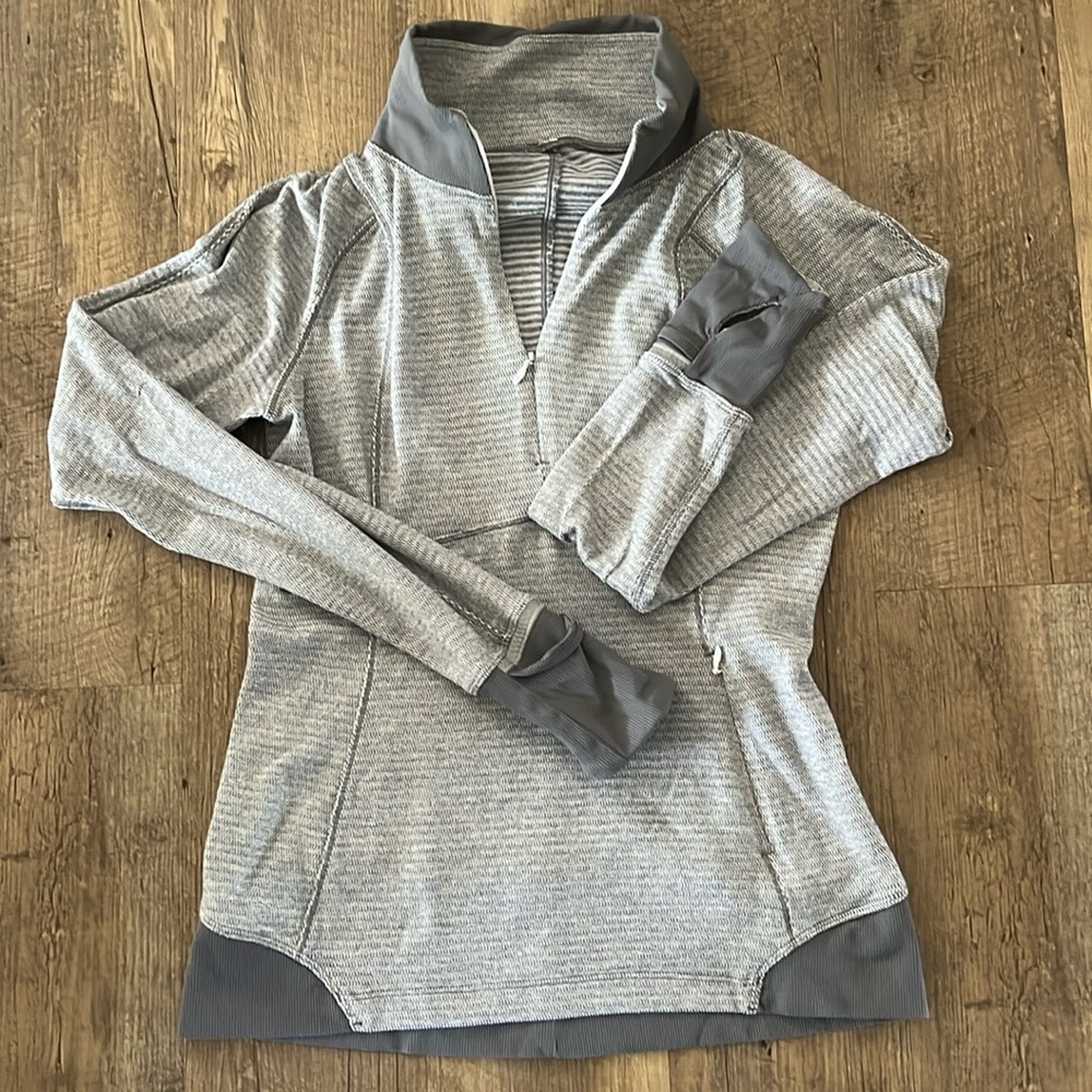 Unique Gray Lululemon quarter zip